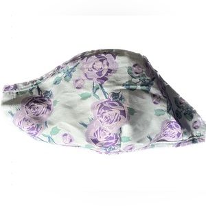 Purple Floral Face Mask
